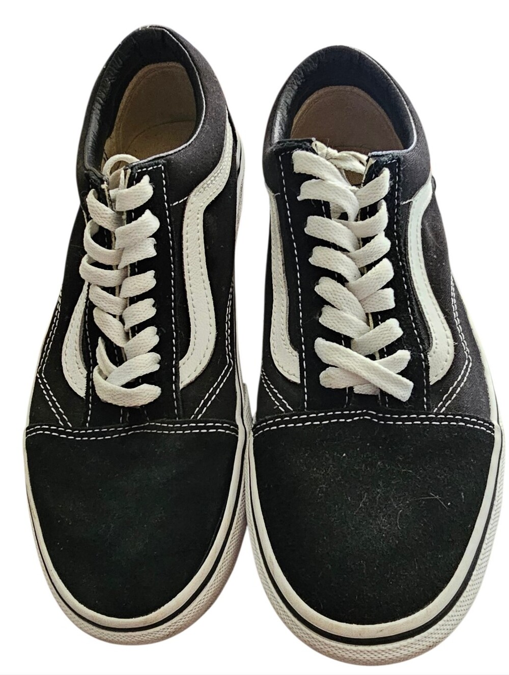 Vans Old Skool Black White Sneakers Women’s Size 8 Like New